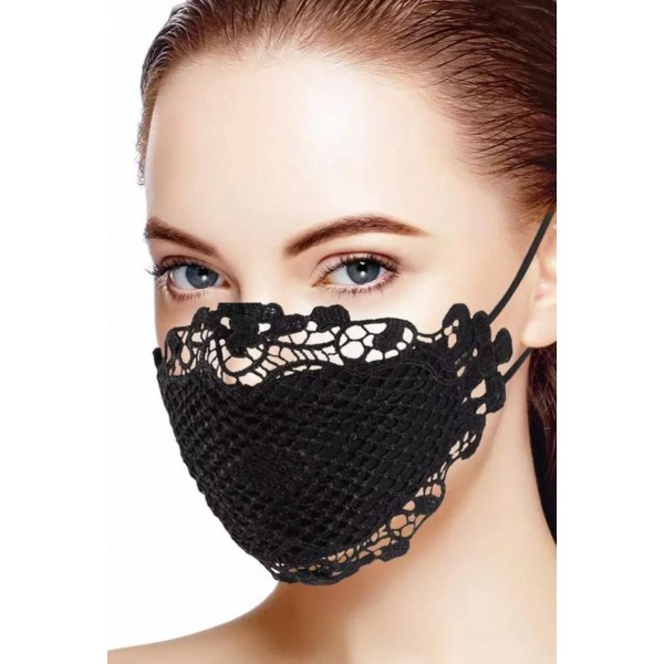 Многоразовая кружевная маска для лица